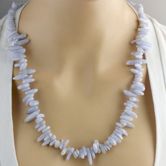 BG Designs Jewelry - Blue Lace Agate Necklace Set